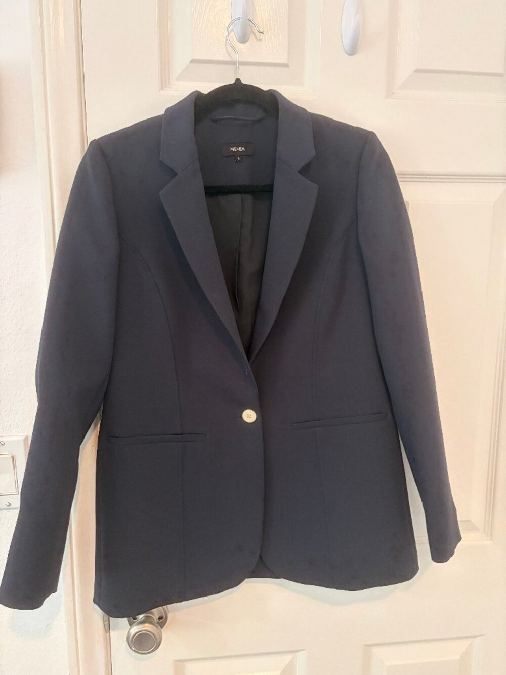 ME+EM Navy Blue blazer, size 4 US, Size 8 UK, Small, classic tailoring